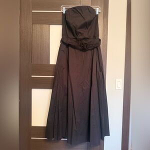 Tahari ASL Elegant Black Strapless Dress
